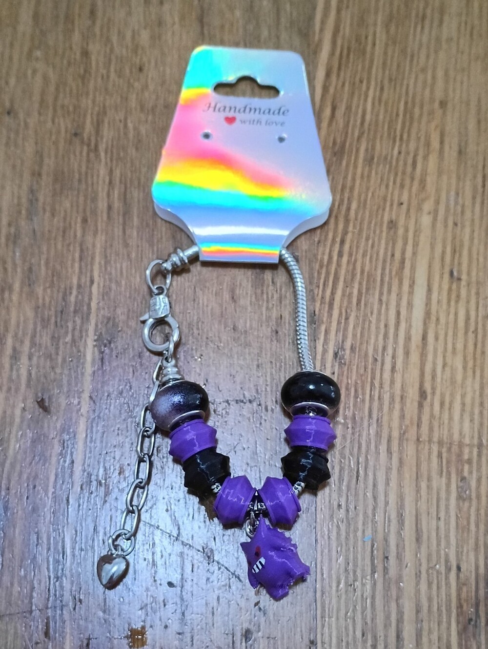 Pokemon Gengar Charm Bracelet